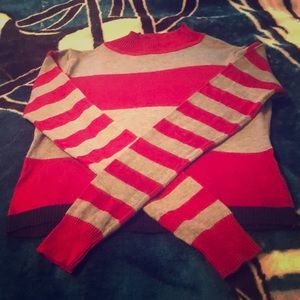 Red-Black&Grey Crop Top Set